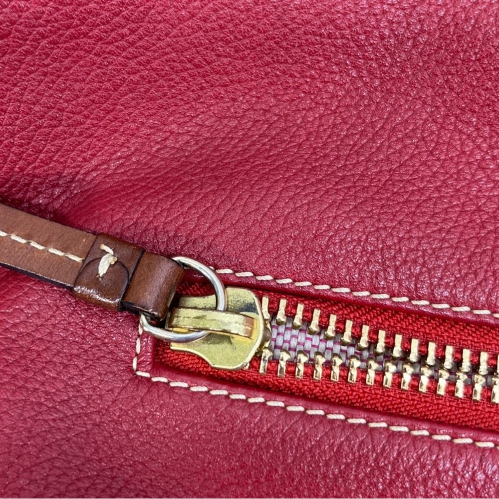 Dooney & Bourke Red Pebbled Leather Shoulder Bag! Preowned! - Picture 15 of 15